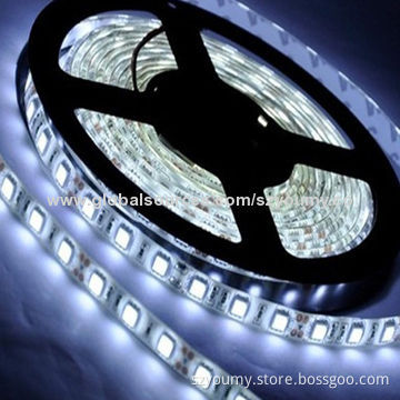 Cool White 120LED/M LED Flexible Strip Light, SMD 3528, Non-waterproof, 12V DC Voltage